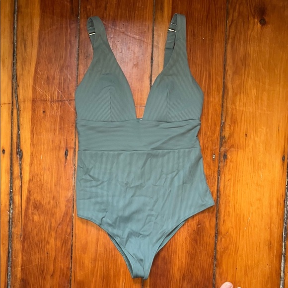 H&M Other - H&M Olive Ribbed Swimsuit
